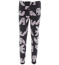 Emporio Armani Leggings - Black/Pink w. Logos