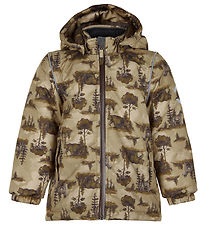 Mikk-Line Winterjacke - Recycelt - Kelp m. Print