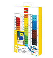 LEGO Schreibwaren Lineal - 30 cm - Selbst bauen m. Figur