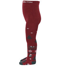 Melton Tights - Reindeer - Sundried Tomato