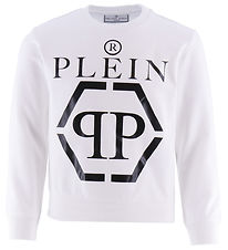 Philipp Plein Sweat-shirt - Blanc av. Noir