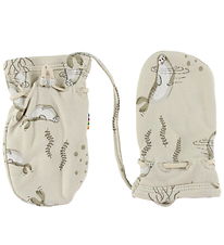 Joha Fäustlinge - Bambus - 2-lagig - Beige Aop