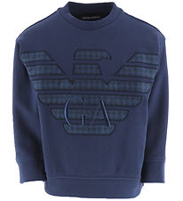 Emporio Armani Peysa - Insegna Blue M. Lógó