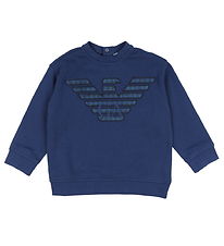 Emporio Armani Sweat-shirt - Insigne Blue av. Logo