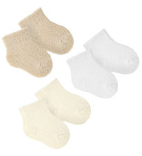 Condor Socks - 3-Pack - Terrycloth - Beige/White
