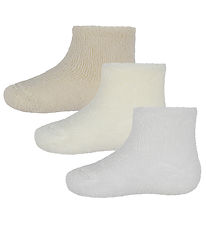 Condor Chaussettes - 3 Pack - Tissu-ponge - Beige/Blanc