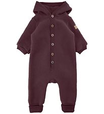 Mikk-Line Pramsuit w. Hood - Wool - Huckleberry