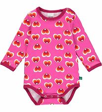 Freds World Bodysuit l/s - Heart - Fuchsia