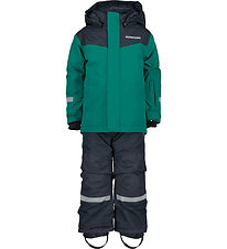 Didriksons Ski set - Skare - Petrol Green