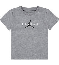 Jordan T-Shirt - Grau Meliert m. Logo