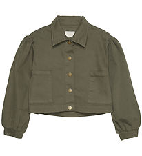 Creamie Veste en Jean - Olive Nuit