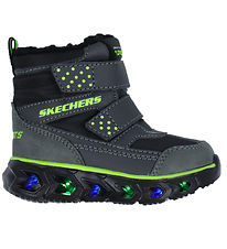 Skechers Winter Boots w. Light - Hypno Flash 2.0 - Charcoal Grey