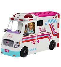 Barbie Ambulance av. Son/Lumire - 60 cm - Blanc
