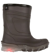 Color Kids Thermostiefel m. Light - Fudge m. Rot