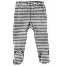 Joha Leggings M. Fætur - Ull - Grátt/mynt