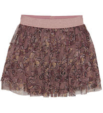 Minymo Skirt - Rose Taupe w. Flowers