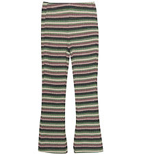 Minymo Trousers - Rib - Rose Taupe w. Stripes