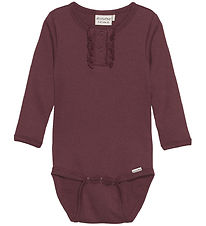 Minymo Bodysuit l/s - Rib - Catawba Grape