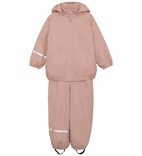 CeLaVi Rainwear w. Fleece - Recycle PU - Misty Rose