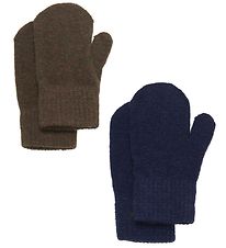 CeLaVi Mittens - Wool/Nylon - 2-Pack - Sea Turtle/Navy