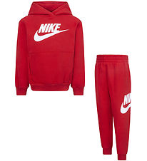 Nike Sweatset - Universiteitsrood m. Wit