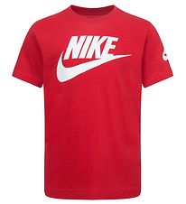 Nike Stuttermabolur - Háskóli Rauður/Hvítur