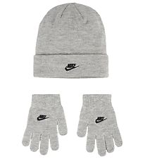 Nike Mössa/Handskar - Stickad - Dark Grey Heather