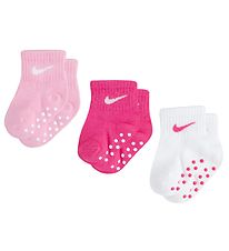 Nike Socks - 3-Pack - Dark Hyper Pink/Røsa/White