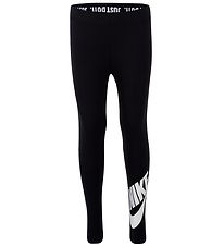 Nike Leggings - Doe het gewoon - Zwart m. Wit