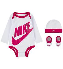 Nike Gift Box - Booties/Beanie/Bodysuit l/s - Futura - Rush Pink