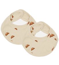 VACVAC Teething Bib - 2-Pack - Rib - Cutter - Croissant Mini