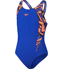 Speedo Zwempak - Hyperboom SPlice Muscleback - Blauw/Oranje