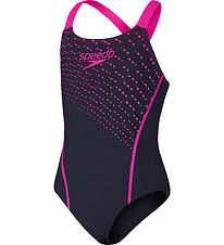 Speedo Swimsuit - Medley Logo Medalist - Navy/Pink