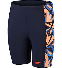 Speedo Swim Trunks - Hyper Boom Panel Jammer - Blue/Orange