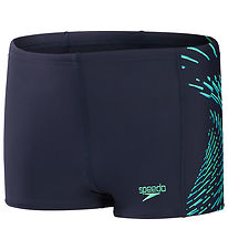 Speedo Zwembroek - Plastisol Placement Aquashorts - Navy/Groen