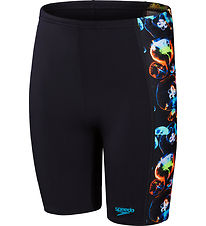 Speedo Swim Trunks - Digital Panel Jammer - Black/Orange