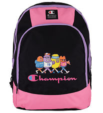 Champion Backpack - Black w. Pink/Print