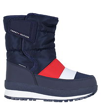 Tommy Hilfiger Winter Boots - Navy w. Red/White