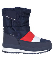 Tommy Hilfiger Vinterkngor - Marinbl m. Rd/Vit