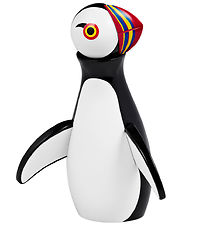 Kay Bojesen Wooden figurine - Puffin - 20 cm - Black/White