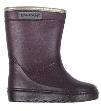 En Fant Thermo Boots - Fig w. Gold Glitter