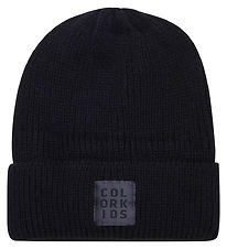 Color Kids Beanie - Wool/Acrylic - Black