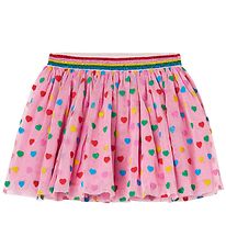 Stella McCartney Kids Tulle Skirt - Pink w. Hearts
