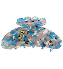 By Stær Hárklemma - Asta - 10x5 cm - Grænblátt Terrazzo