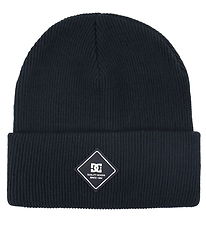DC Strickmütze - Etikett - Schwarz