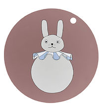 OYOY Underlgg - Silikon - Rabbit Pompom - Clay