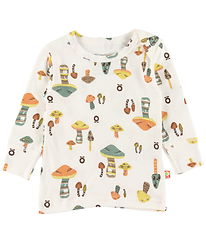 Katvig Blouse - White w. Mushrooms