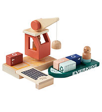 Kids Concept Wooden Toy - Cargo port - Aiden