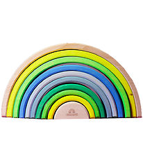 Grimms Holzspielzeug - Regenbogen - 10 Teile - Neongrün