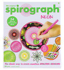 Spirograph How To Draw - 24 Parts - Neon